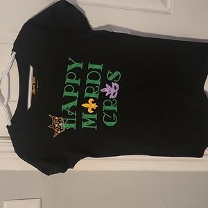 NWT Happy Mardi Gras Short Sleeve Tee